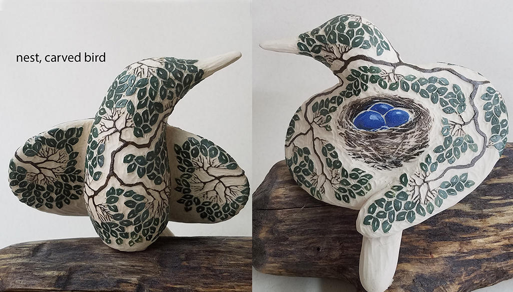 cathy weber - art - clay- woman - montana - ceramic - porcelain - bird 