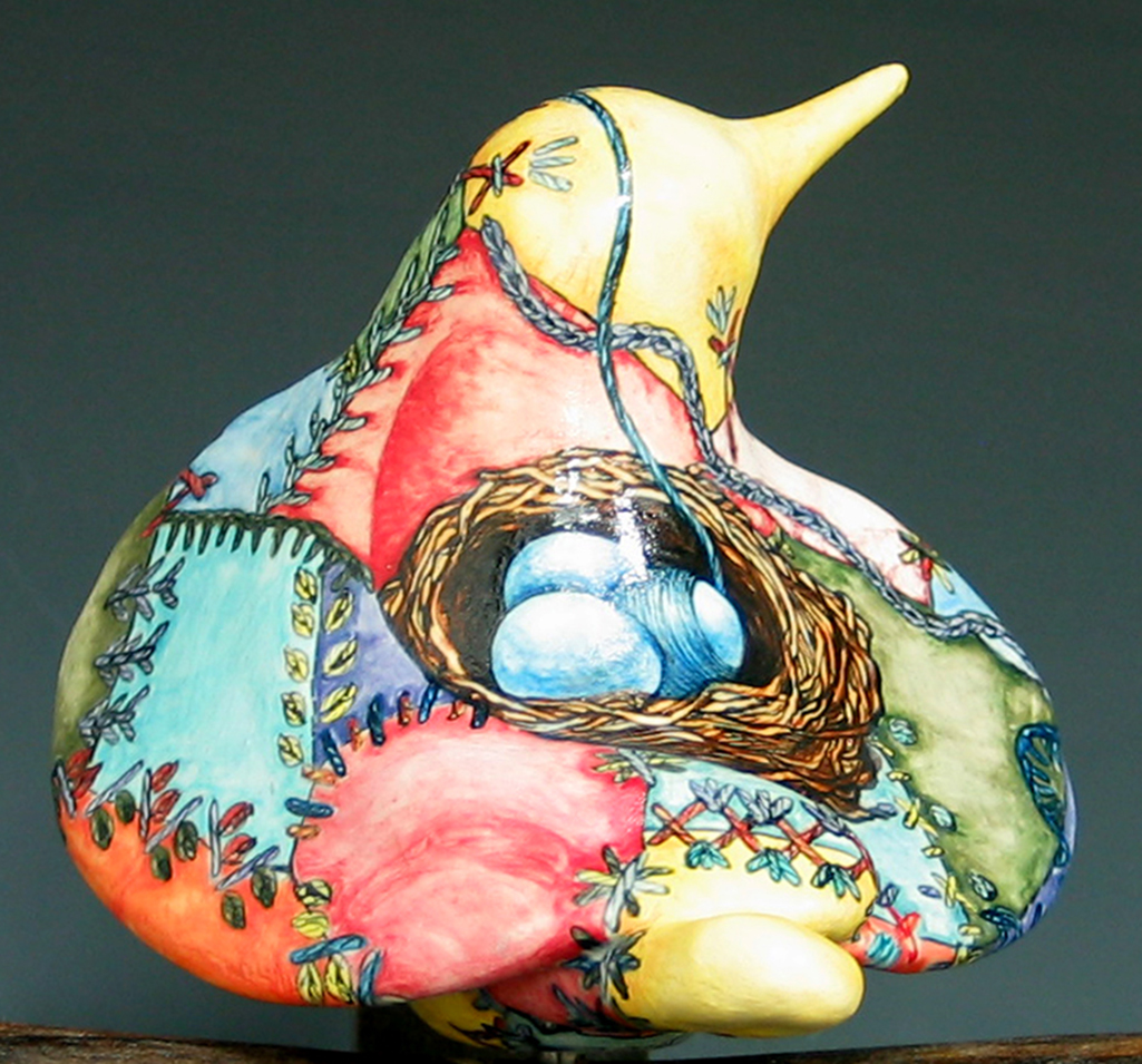 cathy weber - art - painting - woman - montana - ceramic - porcelain - bird - narrative - clay - glazed