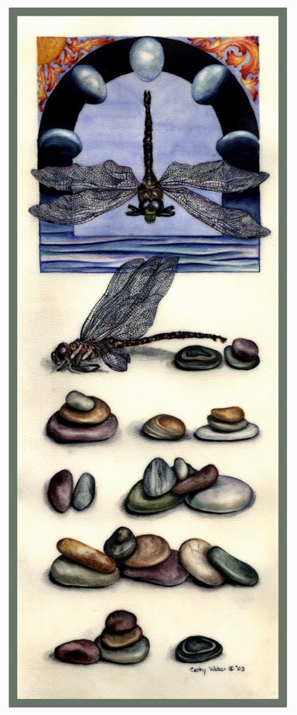 cathy - weber - artmaker - art - woman - oil - montana - painting - oil -poem - object - stone - card - notecard