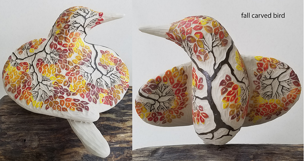cathy weber - art - clay- woman - montana - ceramic - porelain - bird - carved