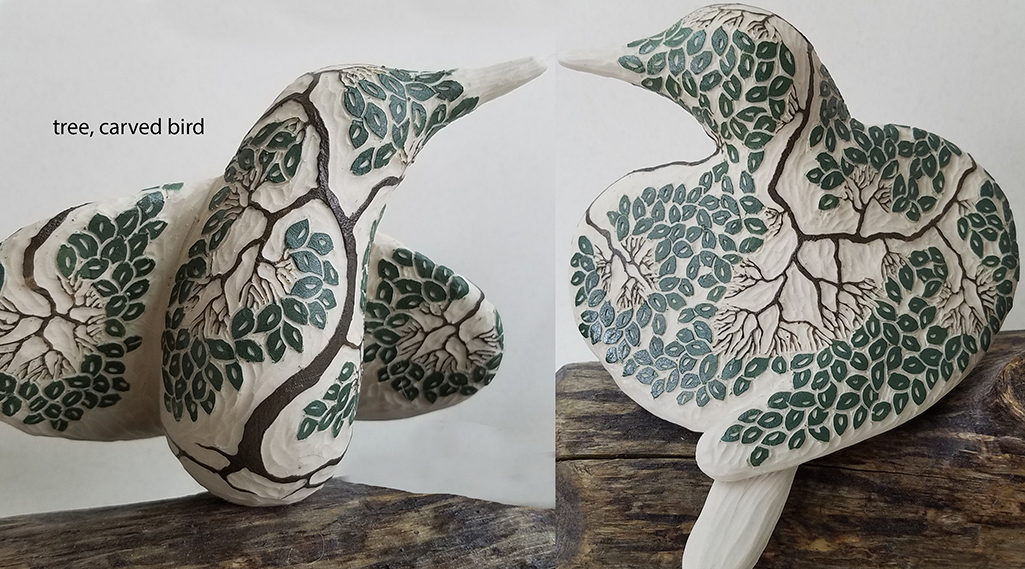 cathy weber - art - clay- woman - montana - ceramic - porcelain - bird 
