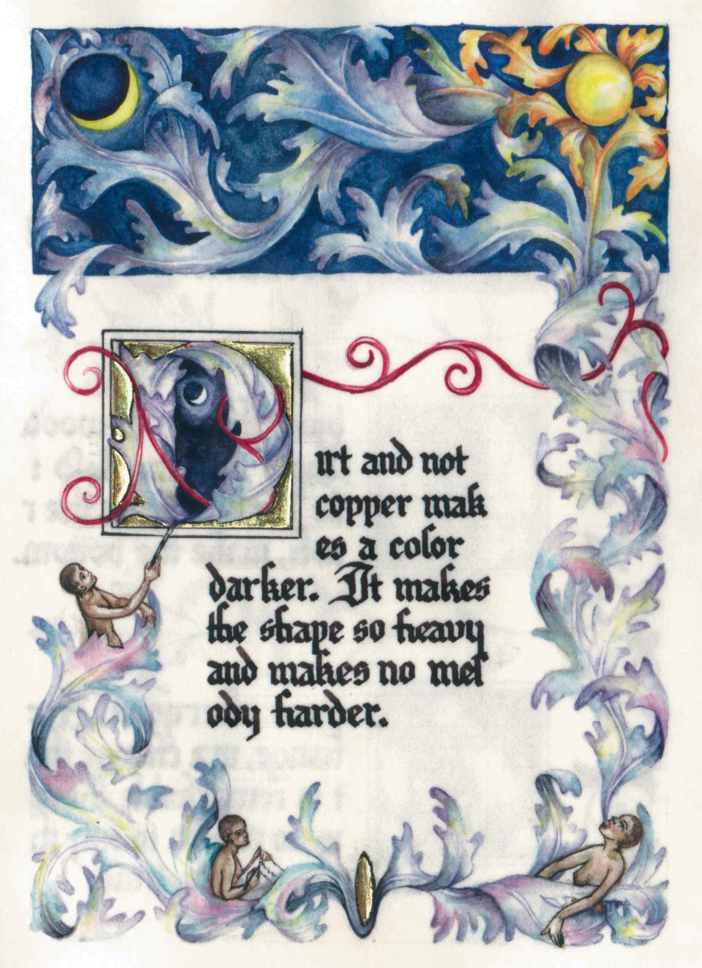 cathy weber - art - artmaker - watercolor - parchment- montana - Gertrude - stein - tender buttons - illumination - book - artist