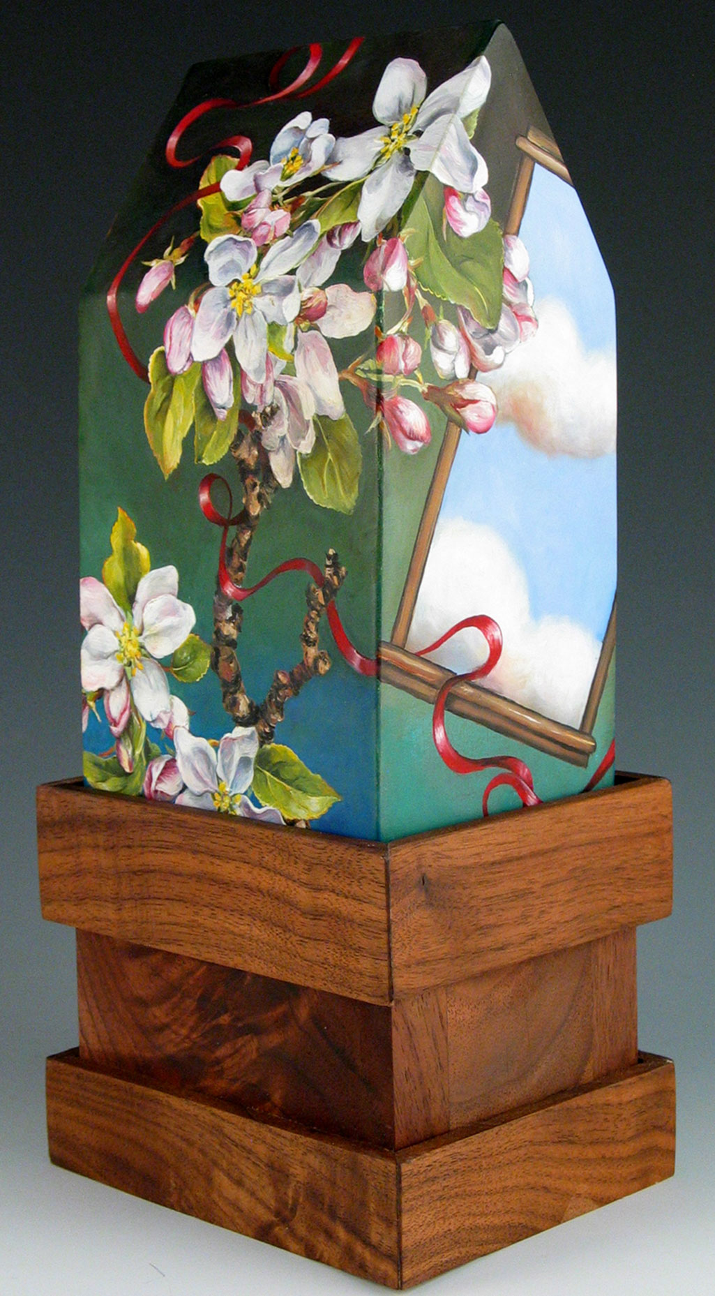 apple blossom heart house - cathy weber artmaker